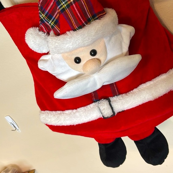 🎄SANTA HANDBAG/TOTE🎄SUPER CUTE, SANTA FACE & DANGLING BOOTS,ADJUSTABLE STRAP EUC - Picture 4 of 11
